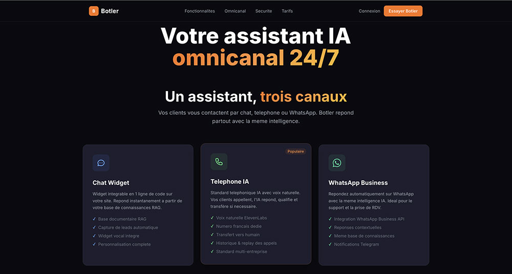 Botlers — Assistant IA omnicanal