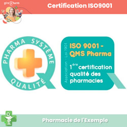 Pharmacie Certifiée ISO 9001